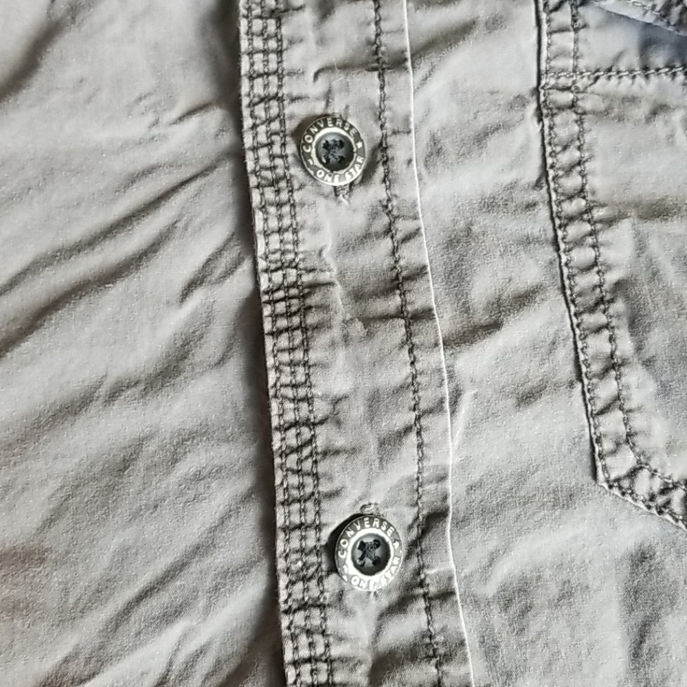 Converse Men's long sleeve collared shirt - Picture 3 of 7